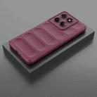 For Motorola Edge 60 Fusion 5G Global Magic Shield TPU + Flannel Phone Case(Wine Red) - 2