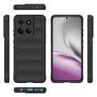 For Motorola Edge 60 Stylus 5G Global Magic Shield TPU + Flannel Phone Case(Black) - 3