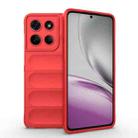 For Motorola Edge 60 Stylus 5G Global Magic Shield TPU + Flannel Phone Case(Red) - 1