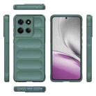For Motorola Edge 60 Stylus 5G Global Magic Shield TPU + Flannel Phone Case(Dark Green) - 3