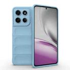 For Motorola Edge 60 Stylus 5G Global Magic Shield TPU + Flannel Phone Case(Light Blue) - 1