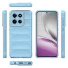 For Motorola Edge 60 Stylus 5G Global Magic Shield TPU + Flannel Phone Case(Light Blue) - 3