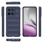 For Motorola Edge 60 Stylus 5G Global Magic Shield TPU + Flannel Phone Case(Dark Blue) - 3