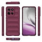 For Motorola Edge 60 Stylus 5G Global Magic Shield TPU + Flannel Phone Case(Wine Red) - 3