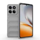 For Motorola Edge 60 Pro 5G Magic Shield TPU + Flannel Phone Case(Grey) - 1