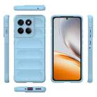 For Motorola Edge 60 Pro 5G Magic Shield TPU + Flannel Phone Case(Light Blue) - 3