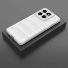 For Motorola Edge 60 Pro 5G Magic Shield TPU + Flannel Phone Case(White) - 2