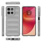 For Motorola Moto G56 5G Magic Shield TPU + Flannel Phone Case(Grey) - 3