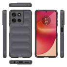 For Motorola Moto G56 5G Magic Shield TPU + Flannel Phone Case(Dark Grey) - 3