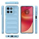 For Motorola Moto G56 5G Magic Shield TPU + Flannel Phone Case(Light Blue) - 3