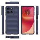 For Motorola Moto G56 5G Magic Shield TPU + Flannel Phone Case(Dark Blue) - 3
