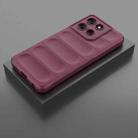 For Motorola Moto G56 5G Magic Shield TPU + Flannel Phone Case(Wine Red) - 2