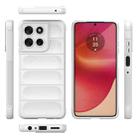 For Motorola Moto G56 5G Magic Shield TPU + Flannel Phone Case(White) - 3