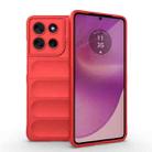 For Motorola Moto G86 5G Magic Shield TPU + Flannel Phone Case(Red) - 1
