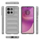 For Motorola Moto G86 5G Magic Shield TPU + Flannel Phone Case(Grey) - 3