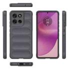 For Motorola Moto G86 5G Magic Shield TPU + Flannel Phone Case(Dark Grey) - 3