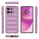 For Motorola Moto G86 5G Magic Shield TPU + Flannel Phone Case(Purple) - 3