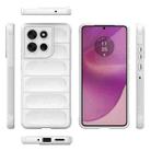 For Motorola Moto G86 5G Magic Shield TPU + Flannel Phone Case(White) - 3