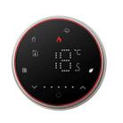 BHT-6001GCL 95-240V AC 5A Smart Round Thermostat Boiler Heating LED Thermostat Without WiFi(Black) - 1