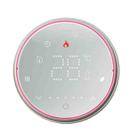 BHT-6001GCL 95-240V AC 5A Smart Round Thermostat Boiler Heating LED Thermostat Without WiFi(White) - 1