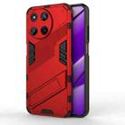 For Realme 11 4G Global Punk Armor 2 in 1 PC + TPU Phone Case with Holder(Red) - 1