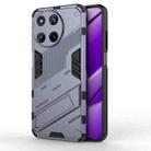 For Realme 11 4G Global Punk Armor 2 in 1 PC + TPU Phone Case with Holder(Grey) - 1