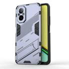 For Realme C67 4G Global Punk Armor 2 in 1 PC + TPU Phone Case with Holder(Grey) - 1