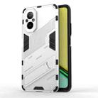 For Realme C67 4G Global Punk Armor 2 in 1 PC + TPU Phone Case with Holder(White) - 1