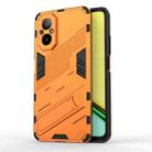 For Realme C67 4G Global Punk Armor 2 in 1 PC + TPU Phone Case with Holder(Orange) - 1