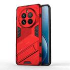 For Realme 12 Pro 5G Global Punk Armor 2 in 1 PC + TPU Phone Case with Holder(Red) - 1