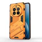 For Realme 12 Pro 5G Global Punk Armor 2 in 1 PC + TPU Phone Case with Holder(Orange) - 1