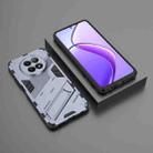 For Realme 12 5G Global Punk Armor 2 in 1 PC + TPU Phone Case with Holder(Grey) - 2