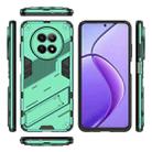 For Realme 12 5G Global Punk Armor 2 in 1 PC + TPU Phone Case with Holder(Green) - 3