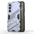 For Realme C65 4G Global Punk Armor 2 in 1 PC + TPU Phone Case with Holder(Grey) - 1