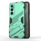 For Realme C65 4G Global Punk Armor 2 in 1 PC + TPU Phone Case with Holder(Green) - 1