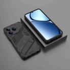 For Realme C63 4G Global Punk Armor 2 in 1 PC + TPU Phone Case with Holder(Black) - 2