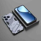 For Realme C63 4G Global Punk Armor 2 in 1 PC + TPU Phone Case with Holder(Grey) - 2