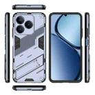 For Realme C63 4G Global Punk Armor 2 in 1 PC + TPU Phone Case with Holder(Grey) - 3