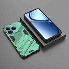 For Realme C63 4G Global Punk Armor 2 in 1 PC + TPU Phone Case with Holder(Green) - 2