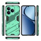 For Realme C63 4G Global Punk Armor 2 in 1 PC + TPU Phone Case with Holder(Green) - 3