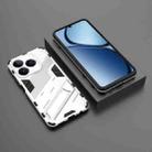 For Realme C63 4G Global Punk Armor 2 in 1 PC + TPU Phone Case with Holder(White) - 2