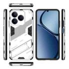 For Realme C63 4G Global Punk Armor 2 in 1 PC + TPU Phone Case with Holder(White) - 3