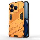 For Realme C63 4G Global Punk Armor 2 in 1 PC + TPU Phone Case with Holder(Orange) - 1