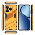 For Realme C63 4G Global Punk Armor 2 in 1 PC + TPU Phone Case with Holder(Orange) - 3