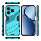 For Realme C63 4G Global Punk Armor 2 in 1 PC + TPU Phone Case with Holder(Blue) - 3