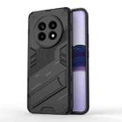 For Realme 13 Pro 5G Global Punk Armor 2 in 1 PC + TPU Phone Case with Holder(Black) - 1