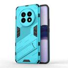 For Realme 13 Pro 5G Global Punk Armor 2 in 1 PC + TPU Phone Case with Holder(Blue) - 1