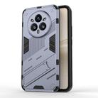 For Realme 14 Pro+ 5G Punk Armor 2 in 1 PC + TPU Phone Case with Holder(Grey) - 1