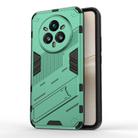 For Realme 14 Pro+ 5G Punk Armor 2 in 1 PC + TPU Phone Case with Holder(Green) - 1