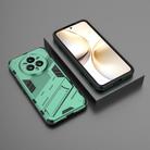 For Realme 14 Pro+ 5G Punk Armor 2 in 1 PC + TPU Phone Case with Holder(Green) - 2